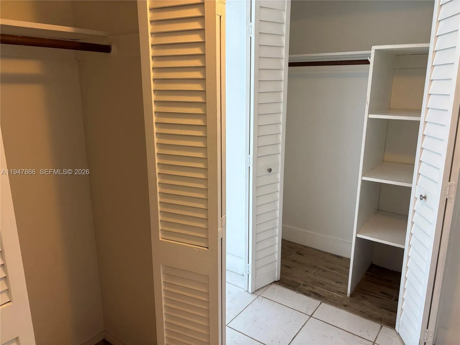 Lots of closet space