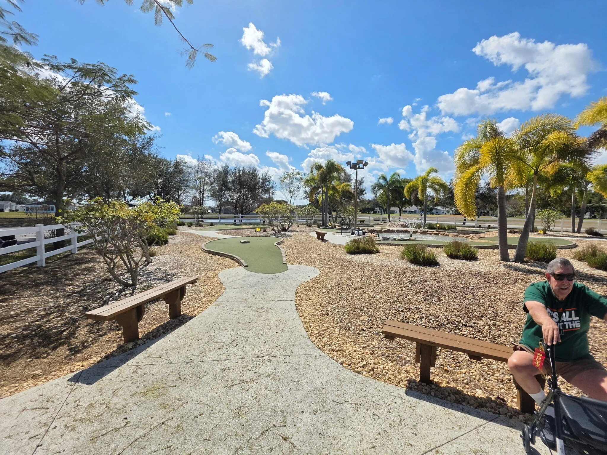 mini golf area