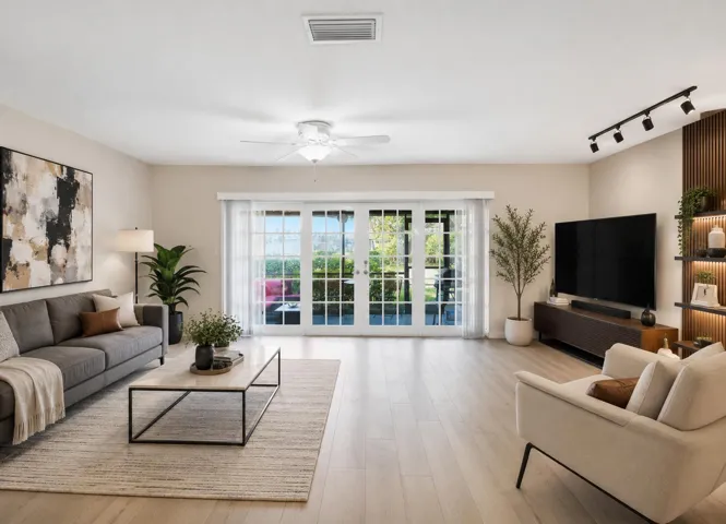 This Picture is AI with the floors being changed from Mexican Tile. We are offering a seller concession to recreate this look with an estimate included