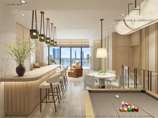 Entertainment Room virtually staged by Fanny Haim & Associates