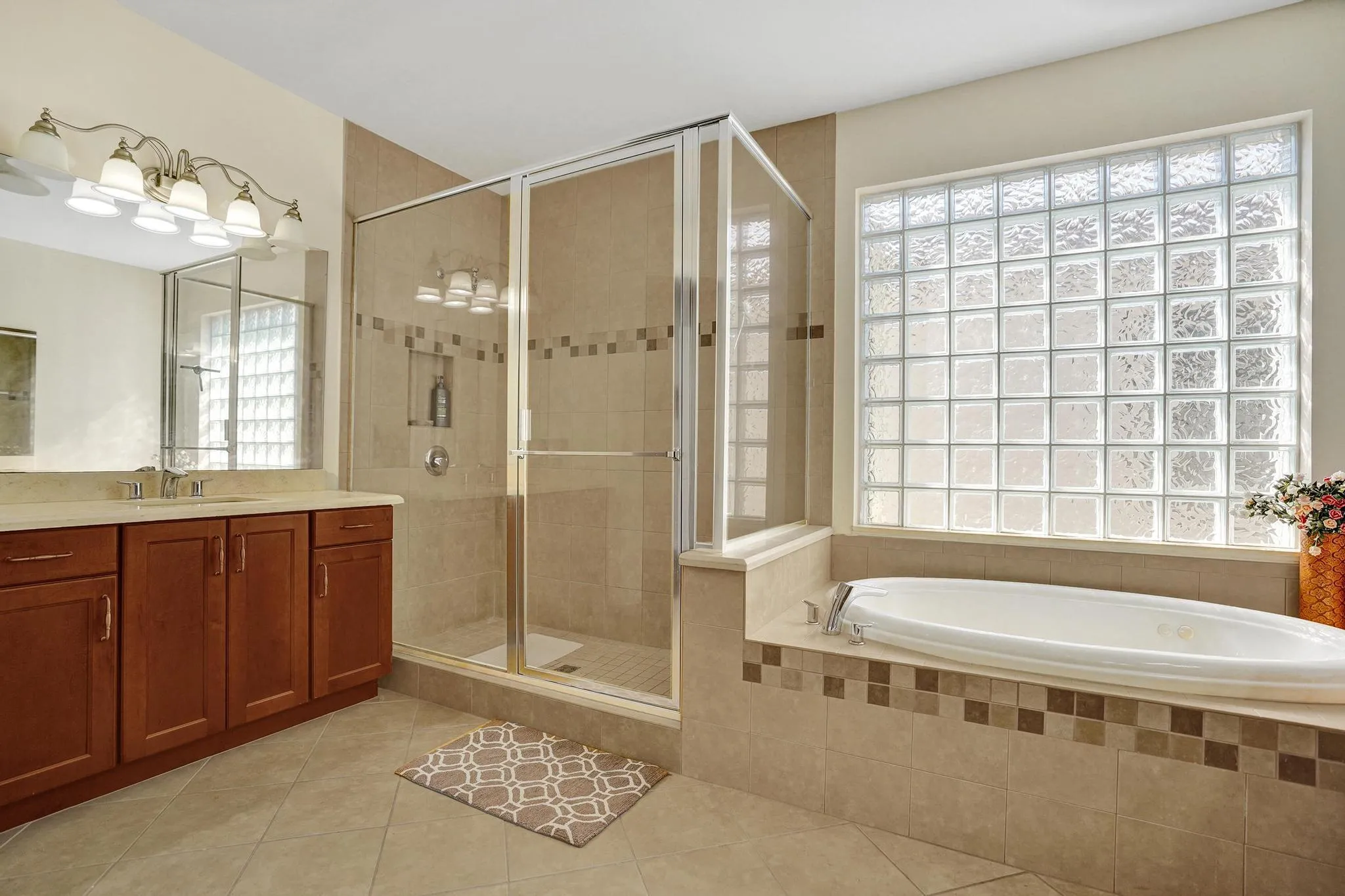 Soak and shower in luxury