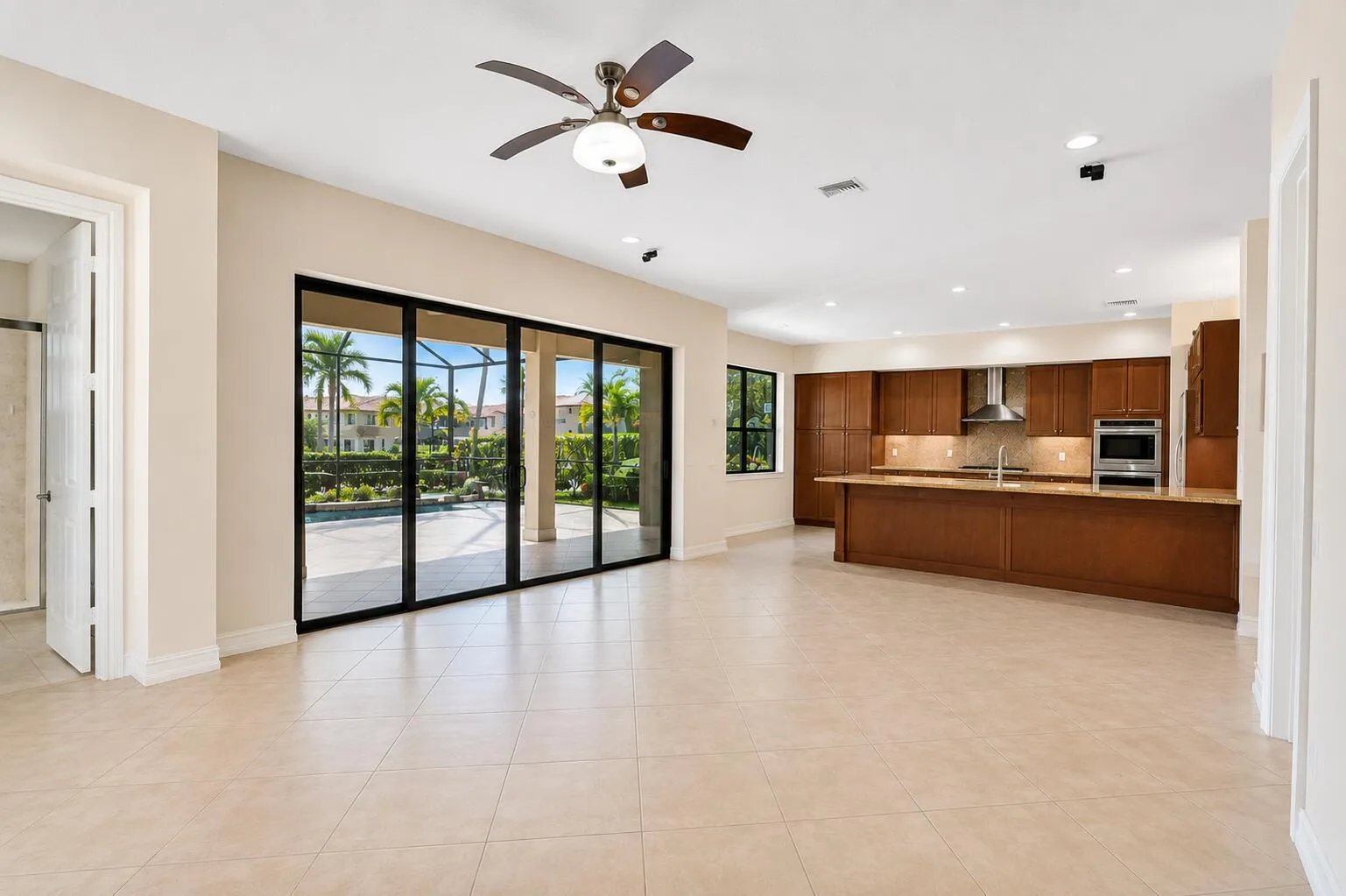 Clean canvas of Family room