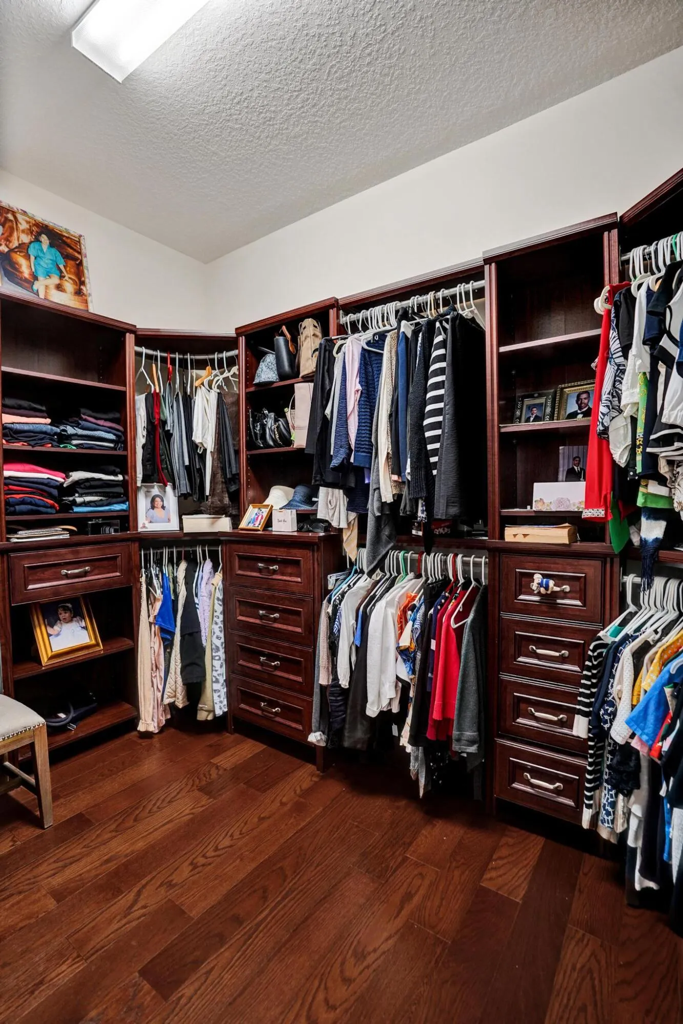 Custom Closets with wood floors