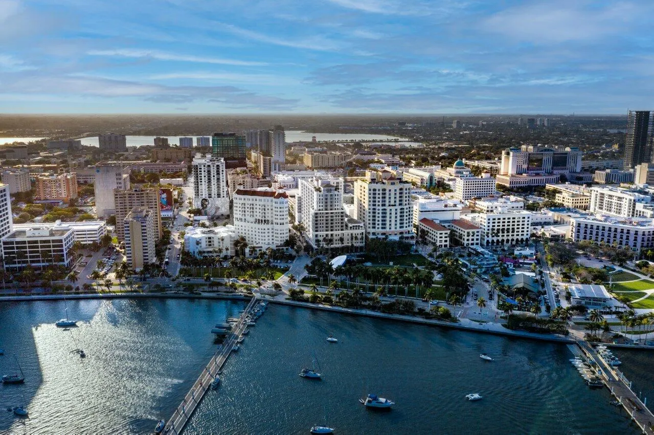 Downtown West Palm Beach City Skyline
