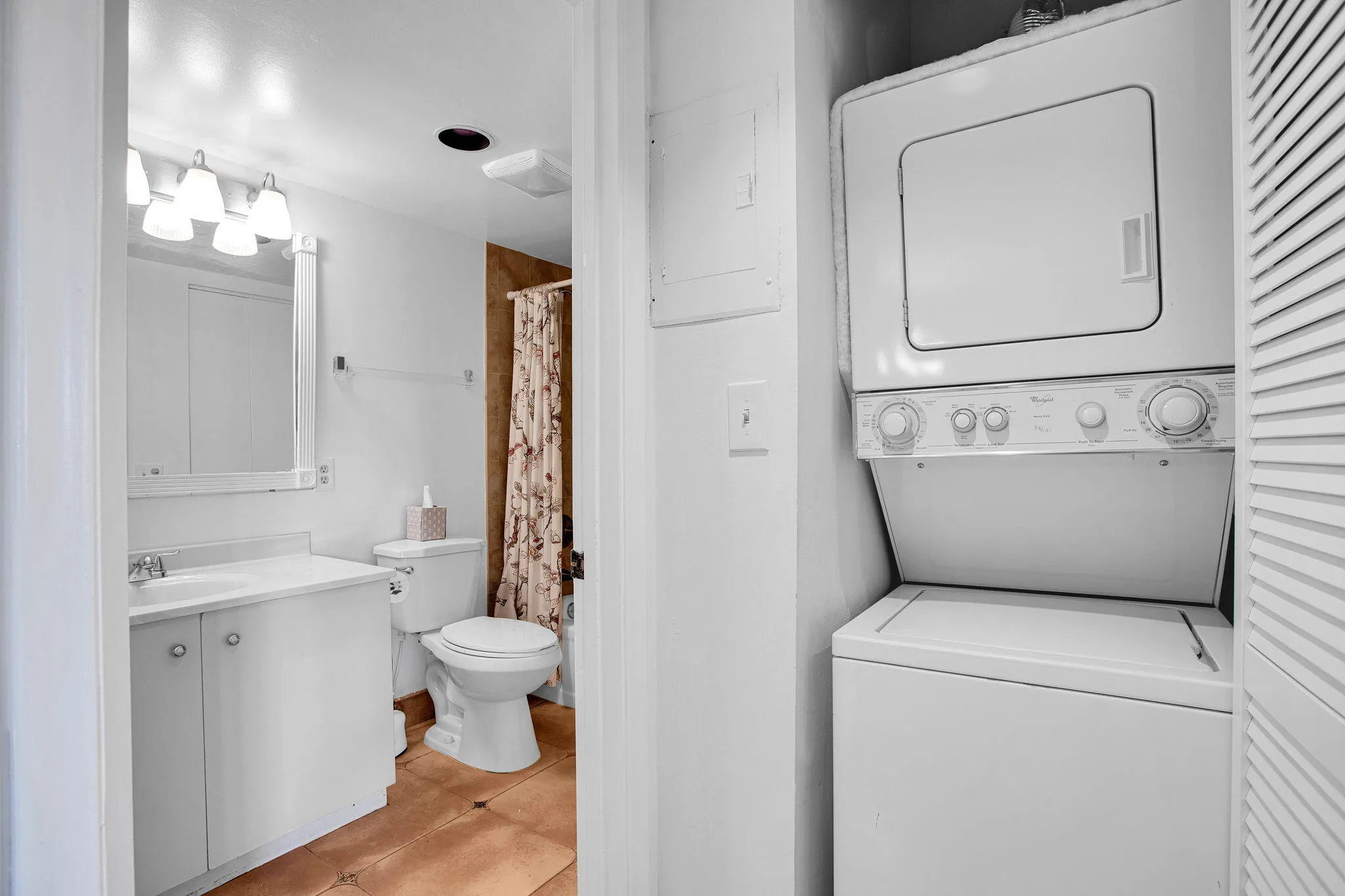 INSIDE WASHER DRYER