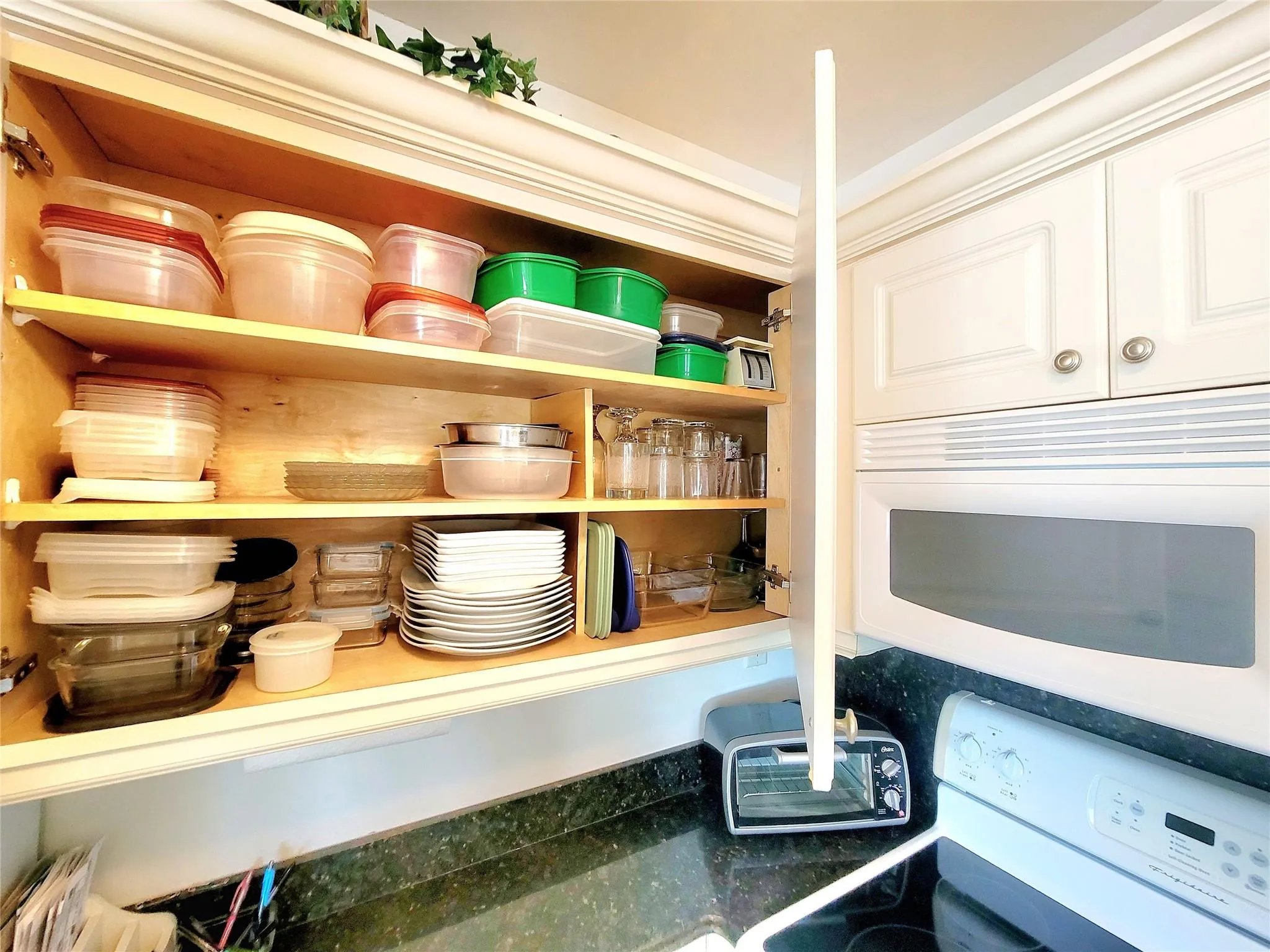 Newer wood cabinets