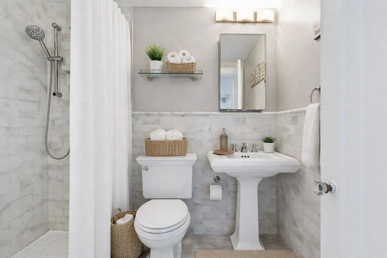 Digitally Staged Bathroom