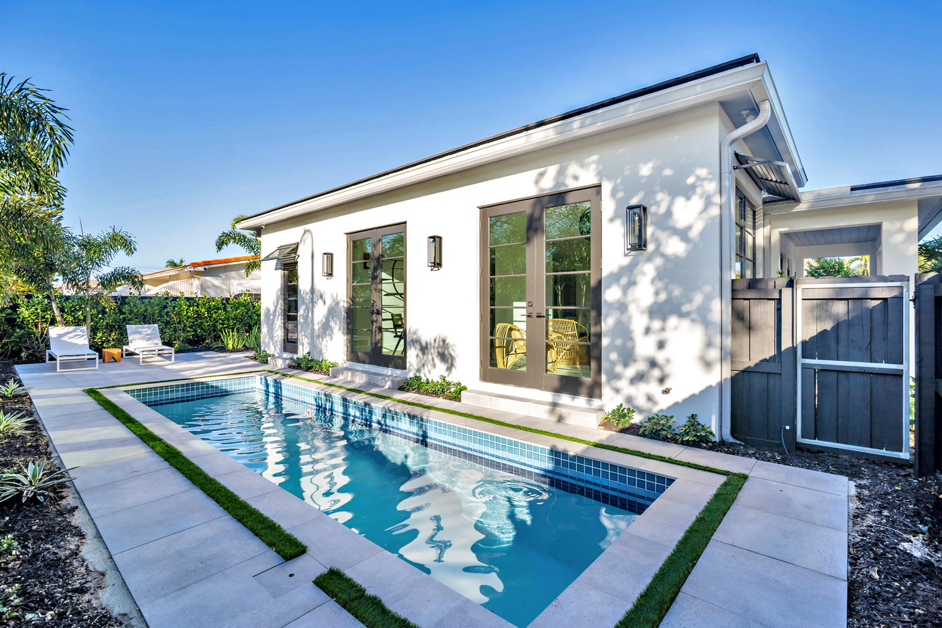 Pool staged