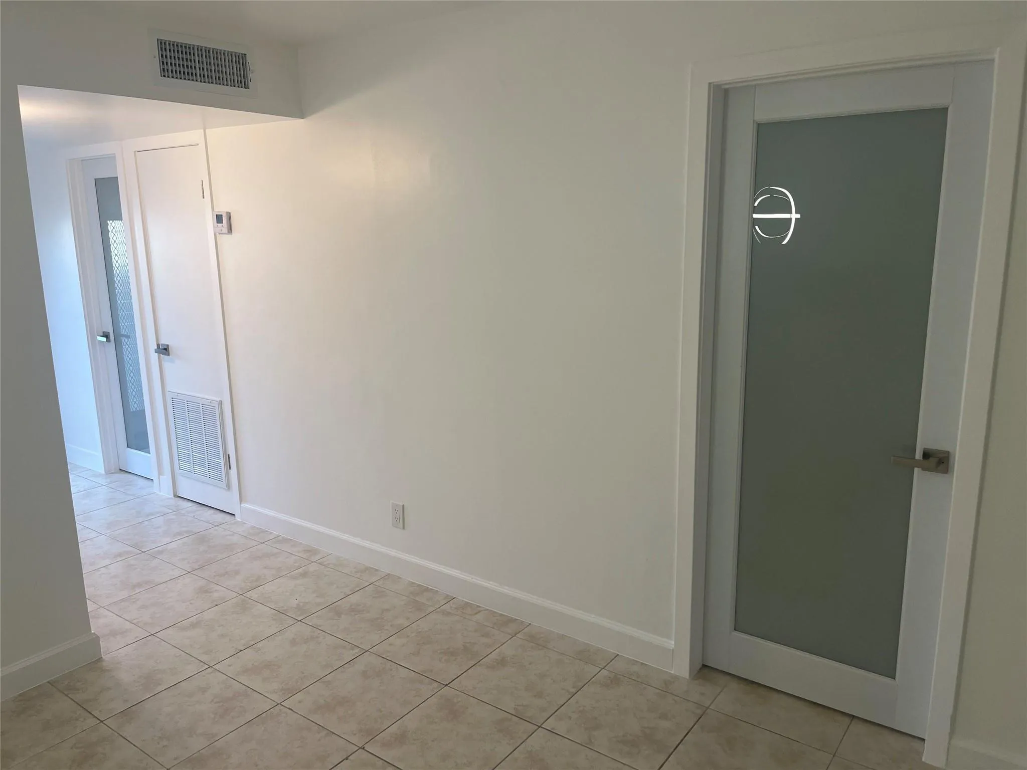 Half Bath and MBed Frosted Glass Doors