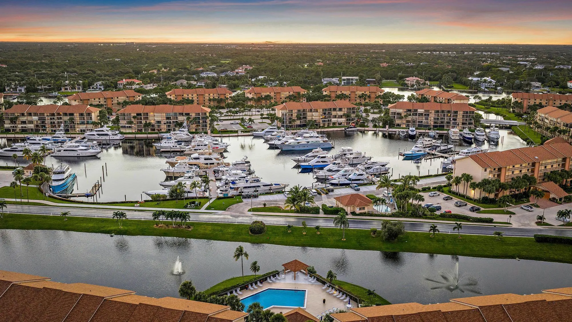 Aerial View of Community & Marina