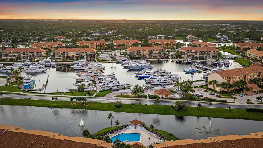 Aerial View of Community & Marina