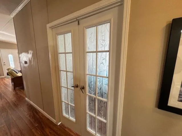 French Doors to bedroom 3 or Den