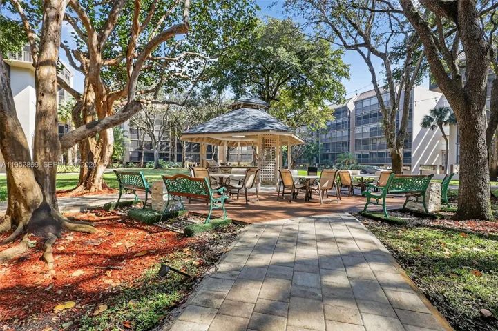 Lush gardens