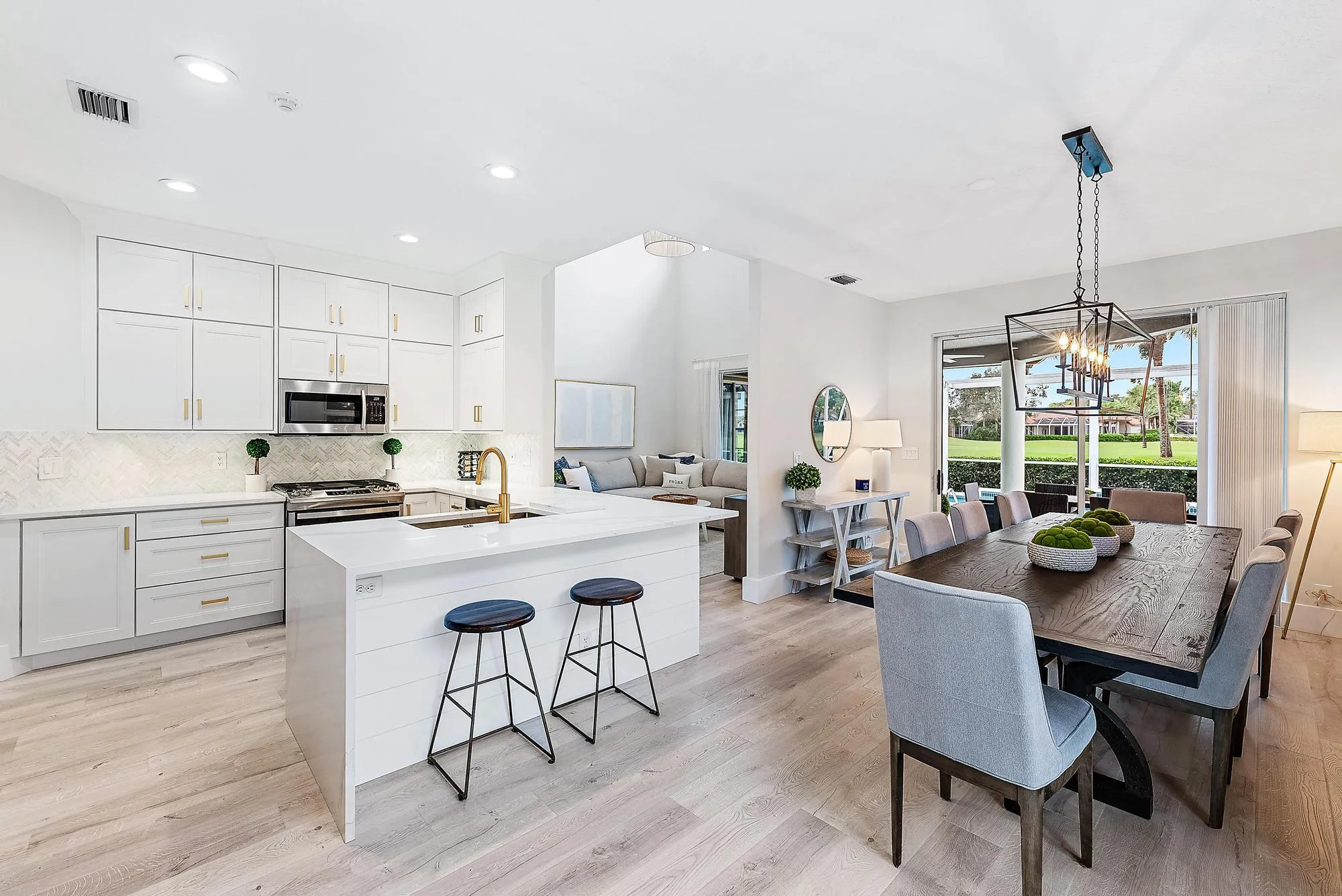 kitchen and dining room