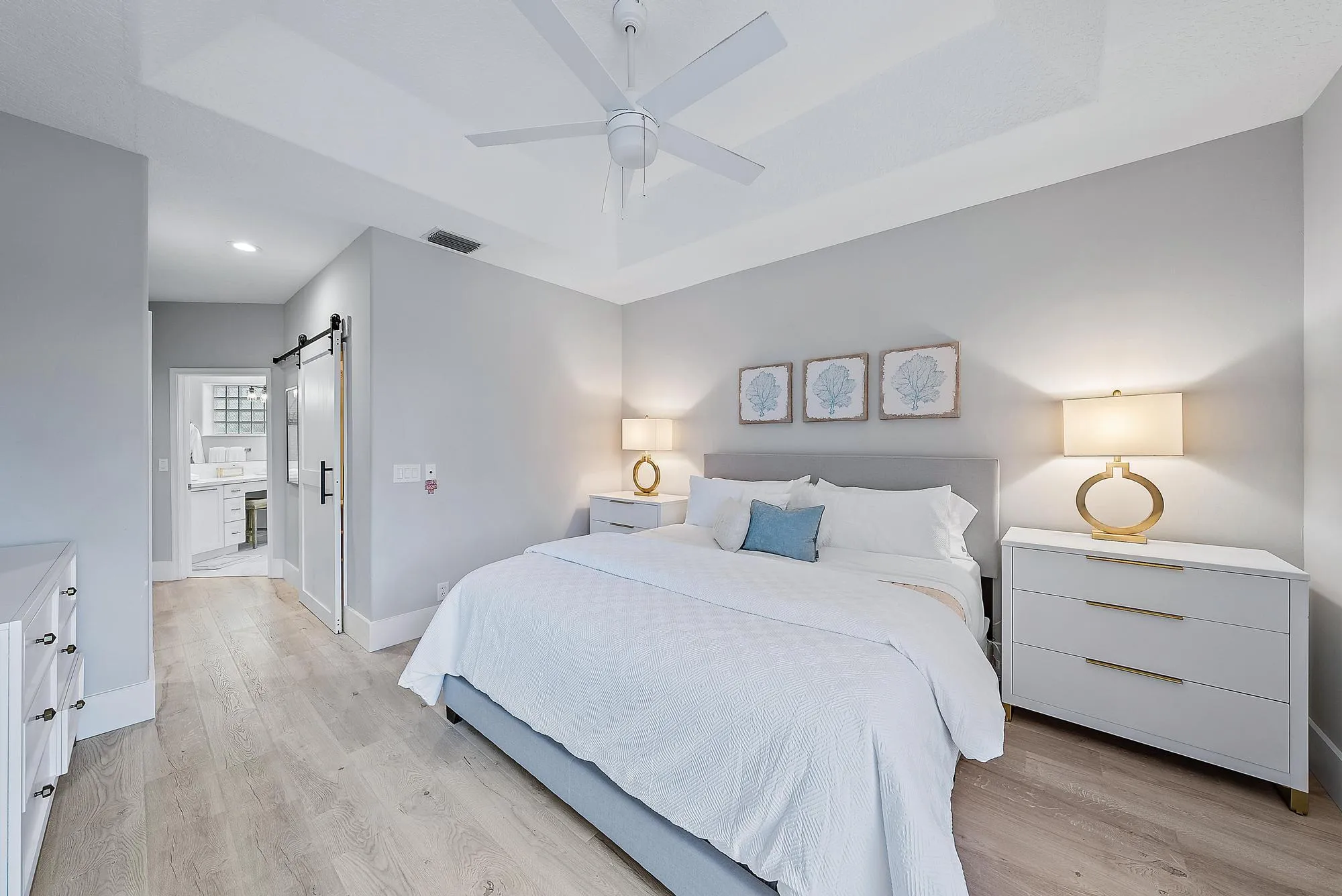main level primary bedroom