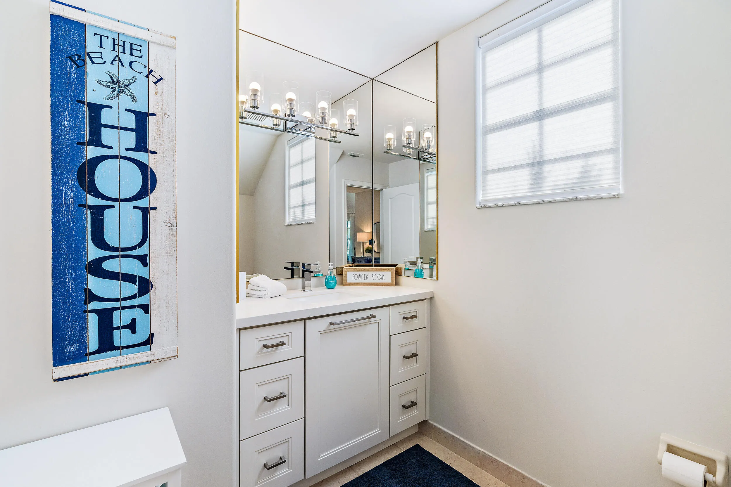 main level powder room