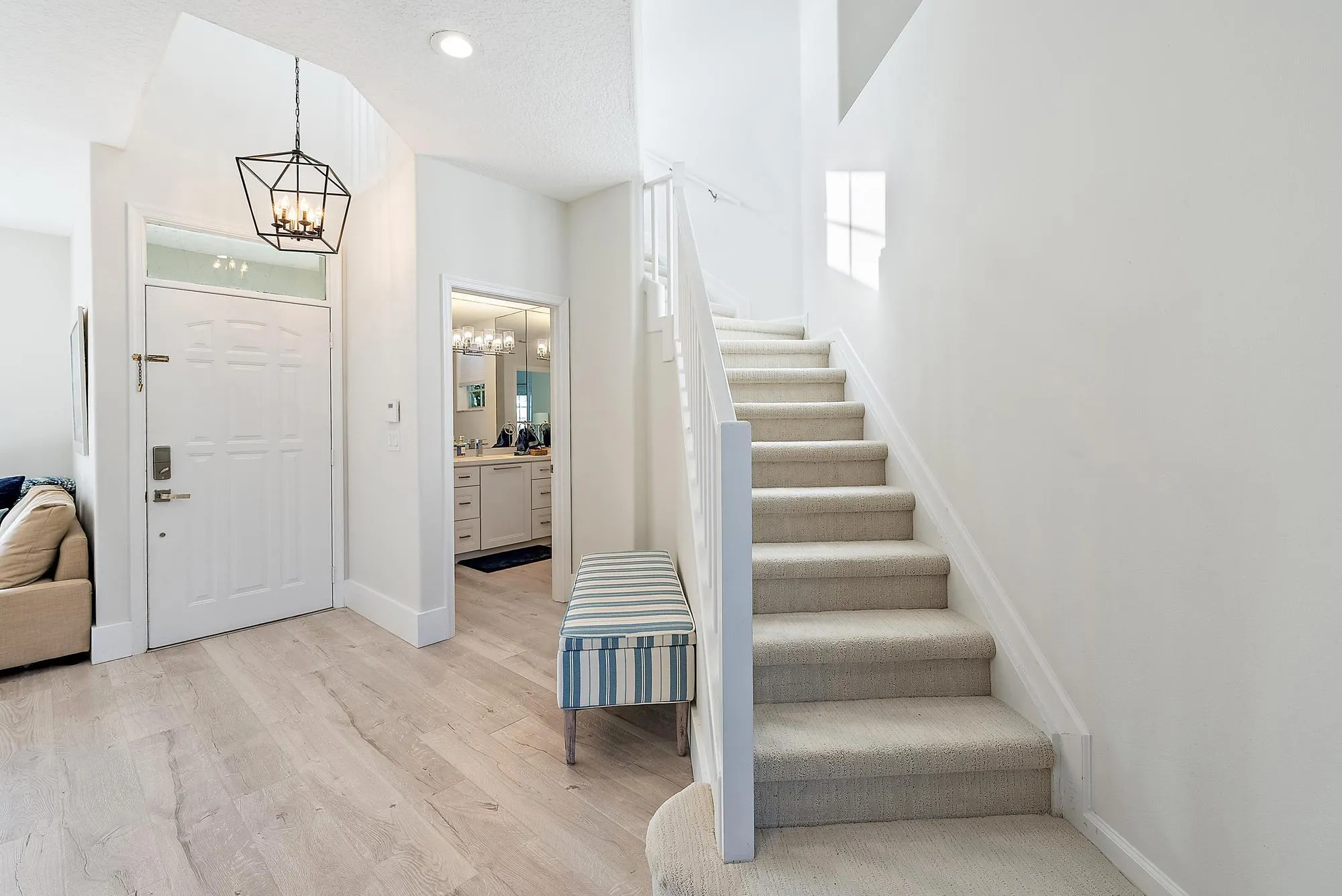 main level foyer and stairs to second level