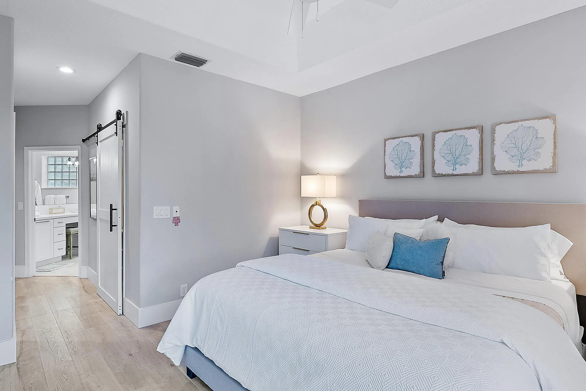 main level primary bedroom