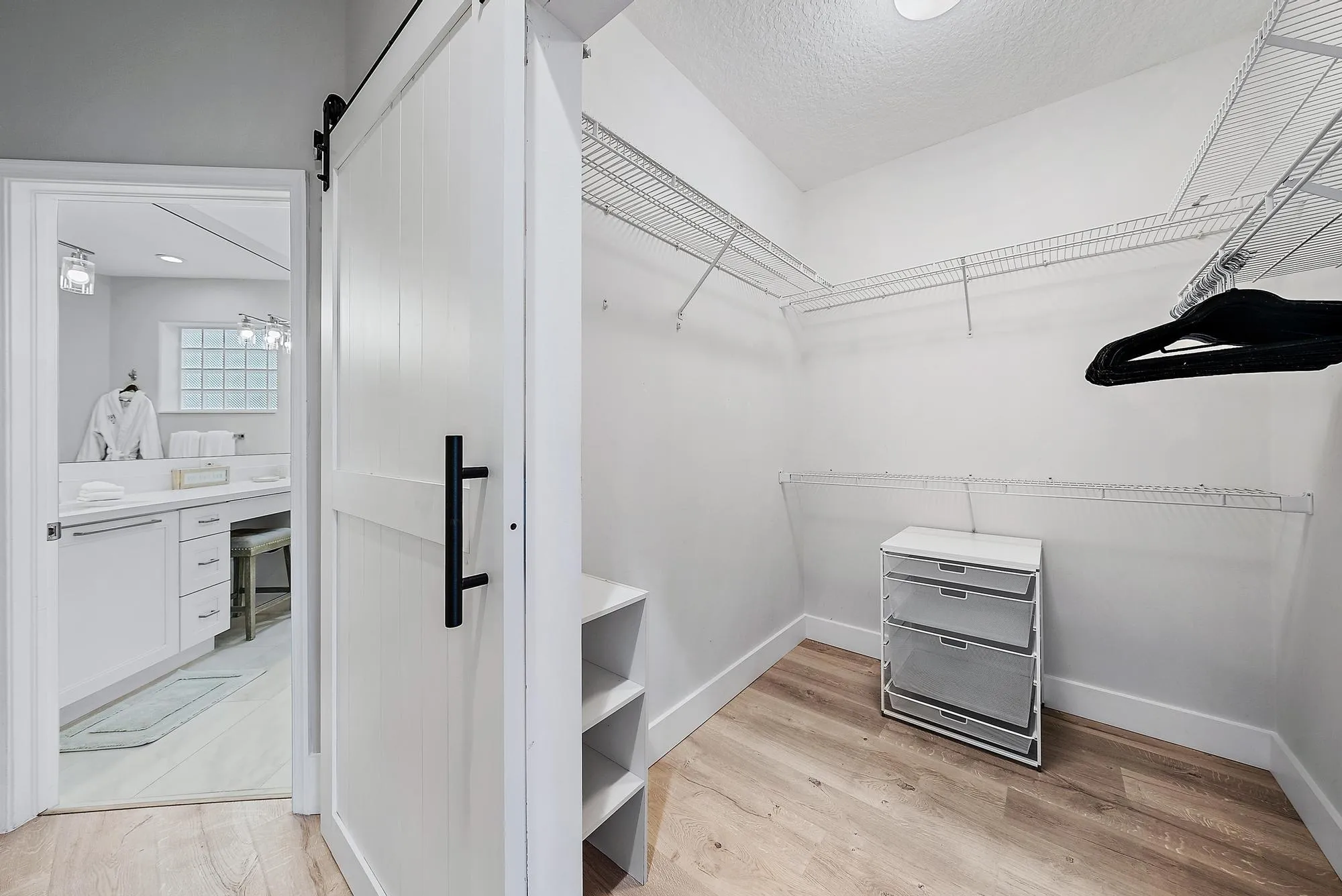 main level primary bedroom closet