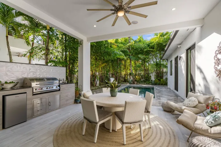 Summer Kitchen in Covered Patio