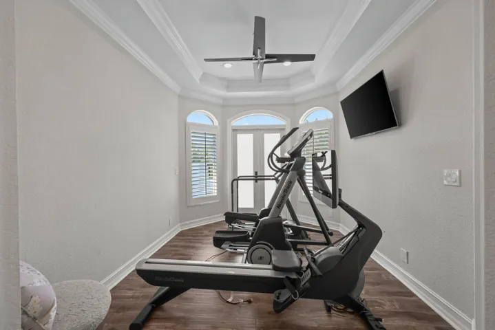 Primary bedroom gym