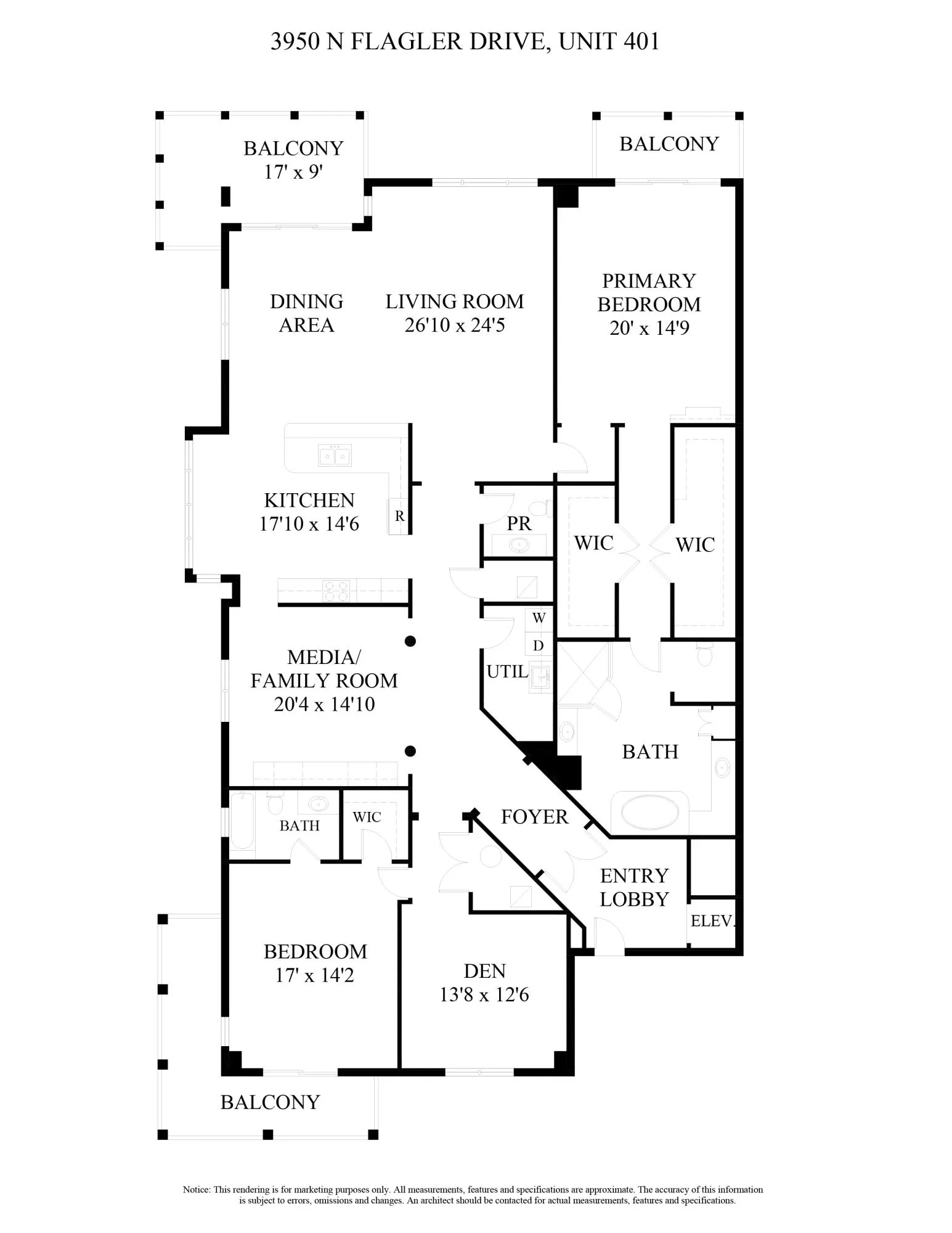 3950 N FLAGLER DRIVE, 401