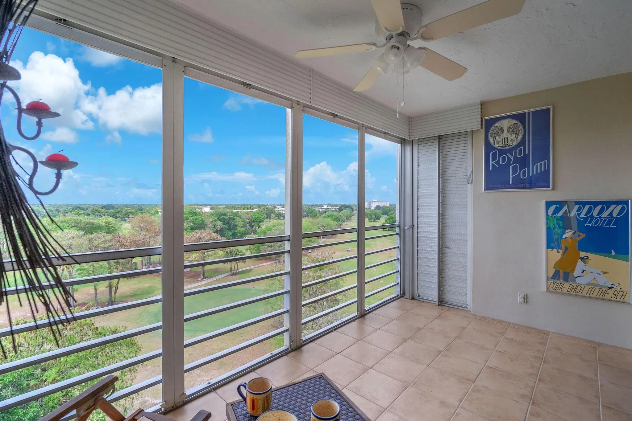 Beutiful views from your screened-in balcony