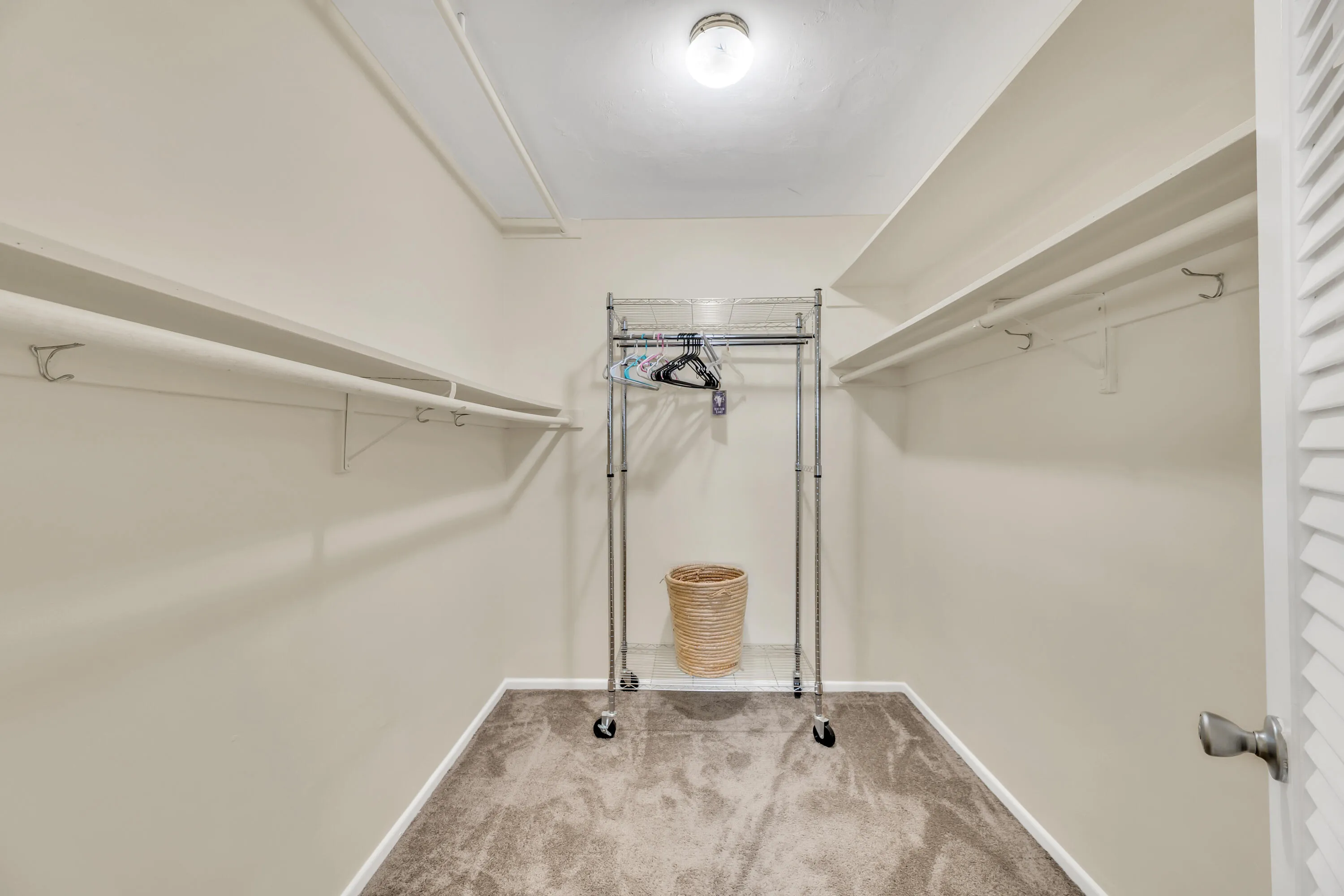 Oversized walk in closet