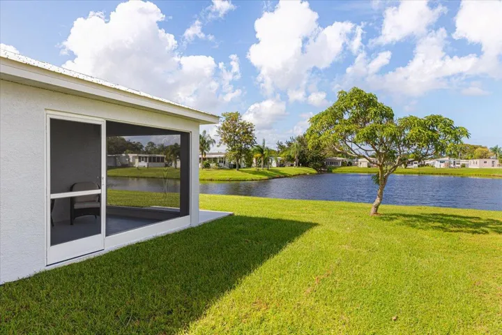Extra space between homes creates a more open and private setting