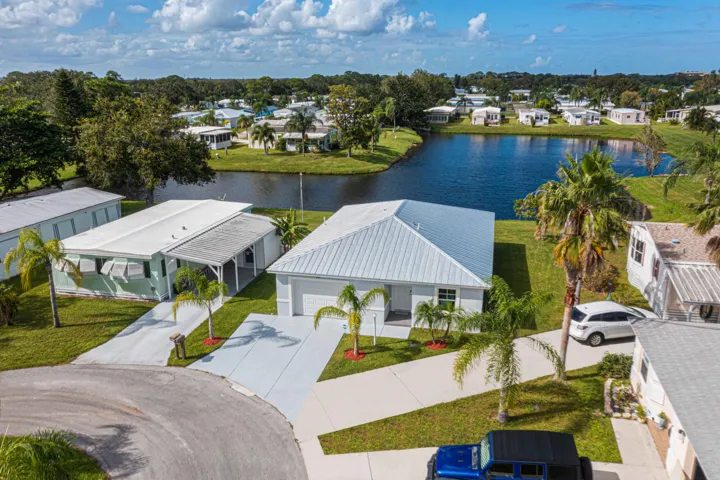 Clean lines and tropical landscaping.