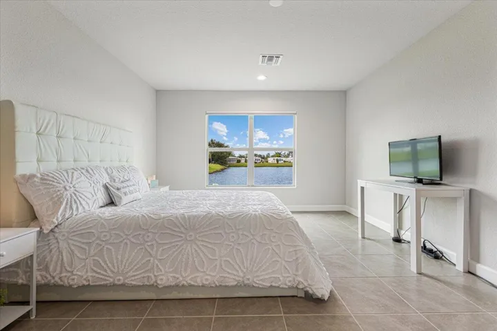 Lake views and abundant natural light.