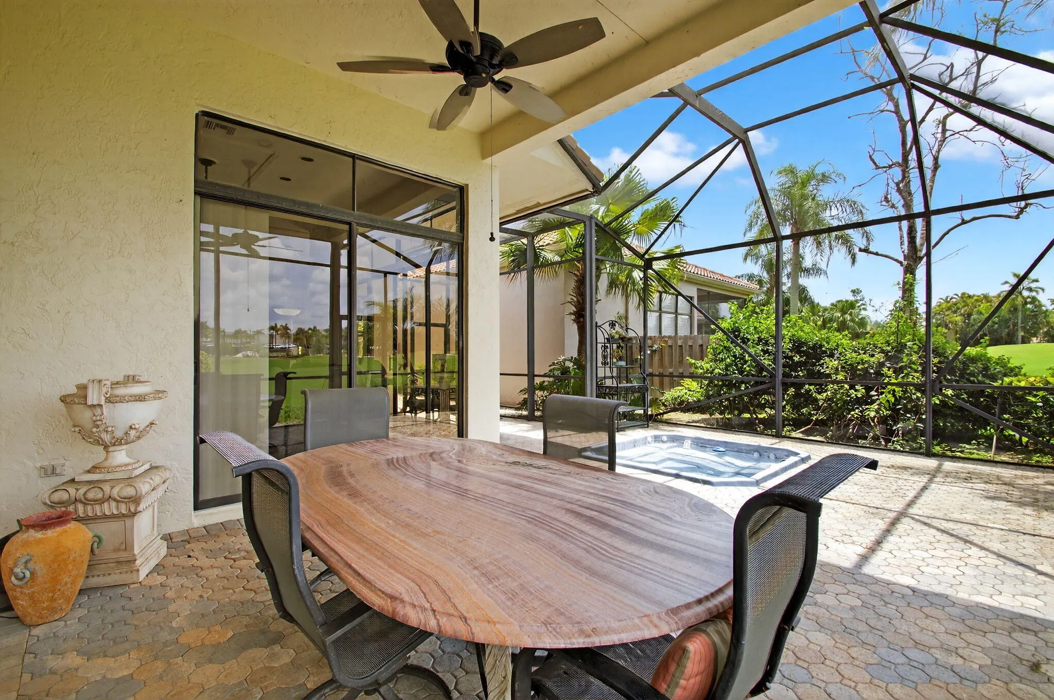 Covered & Screened Patio