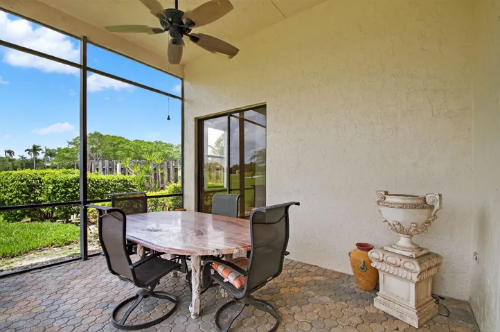 Covered & Screened Patio