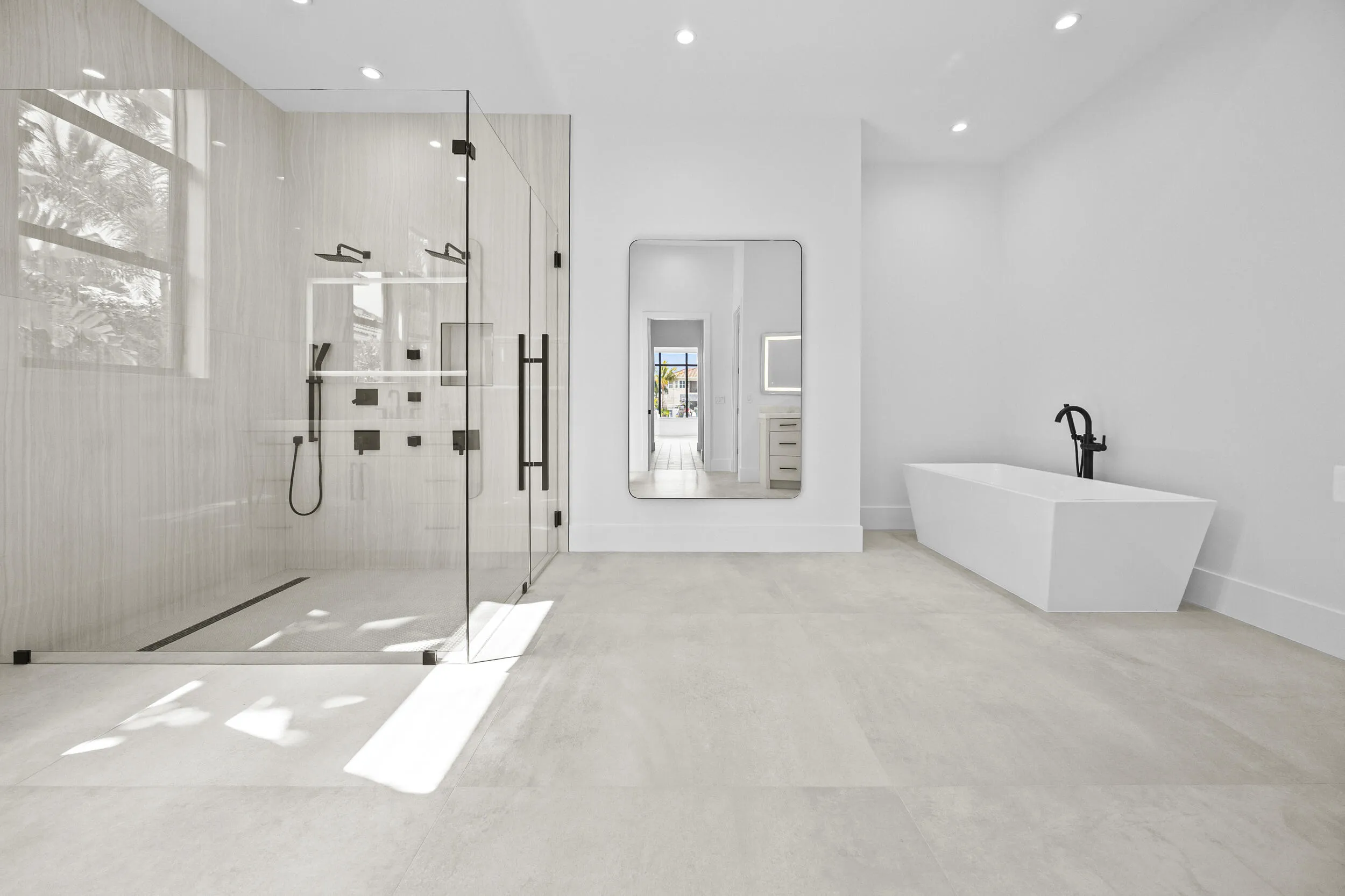 1st floor master shower