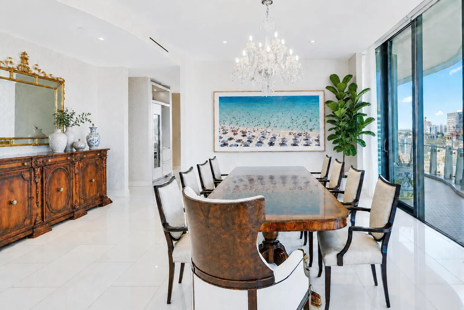 Dining Room - Virtual Plant & Artwork