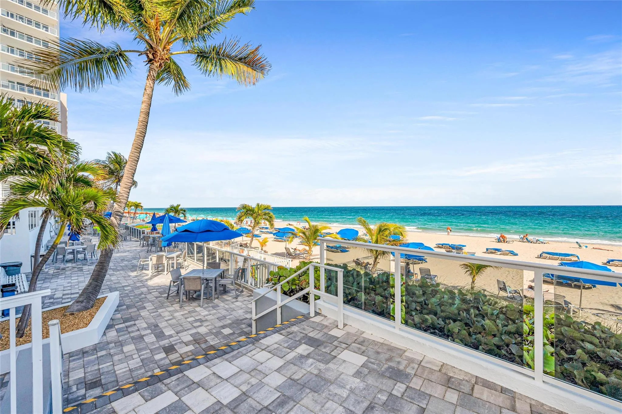 Pool Patio with Access Directly to the Beach