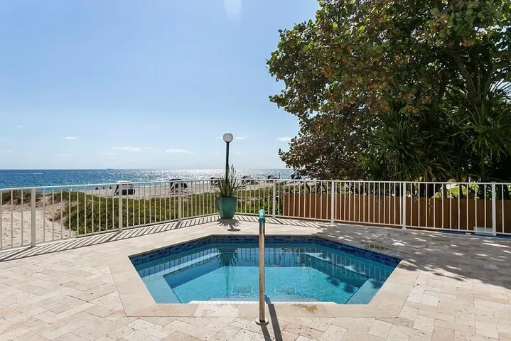 Pool Deck with Hot Tub