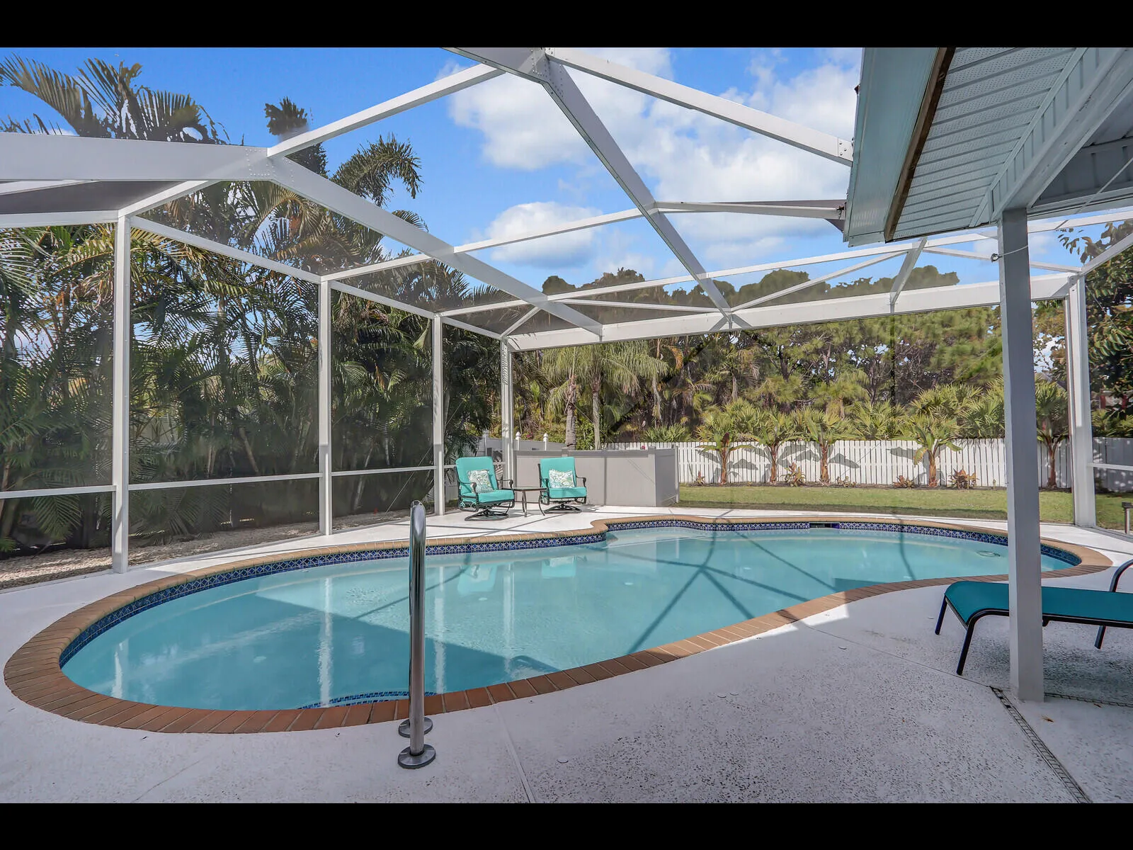 Screened pool and covered lanai
