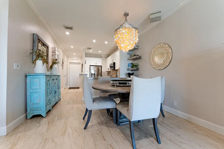 Living room overlooking intracoastal
