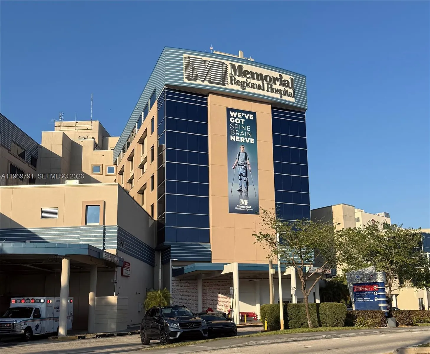 Memorial Regional Hospital is close by.