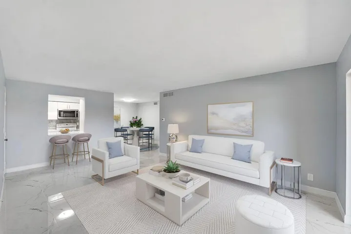 Virtually Staged Living Room