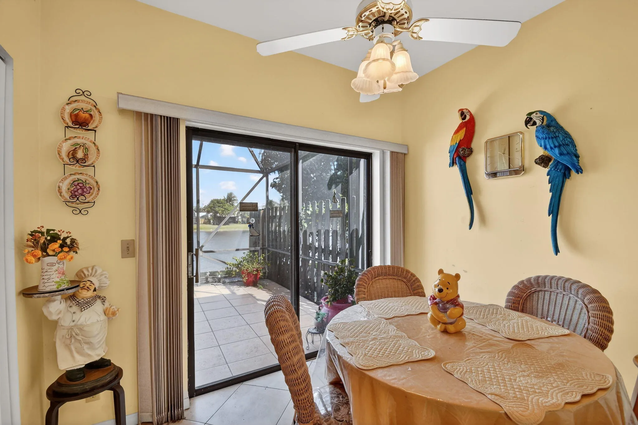 Enjoy the peaceful water view from the kitchen