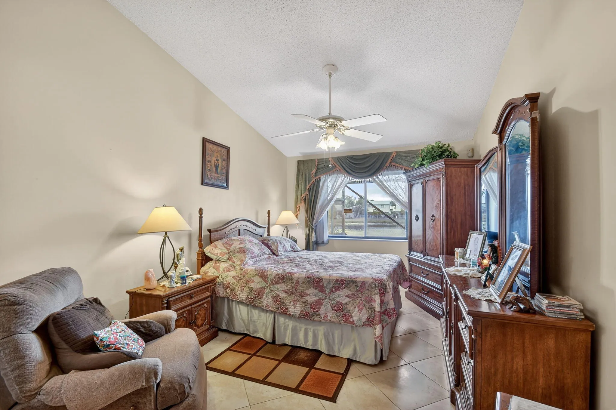 Primary Bedroom overlooks the lake
