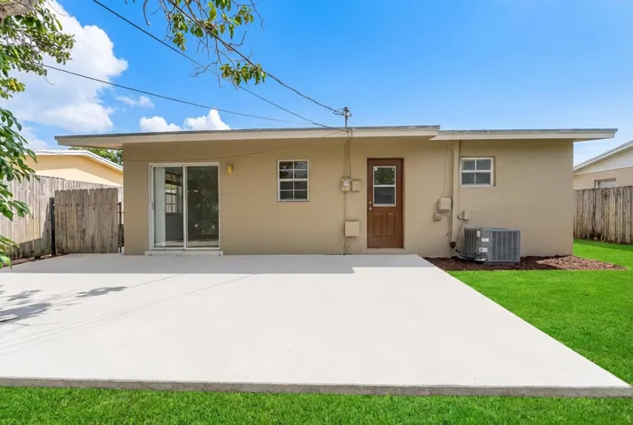 Rear of home
