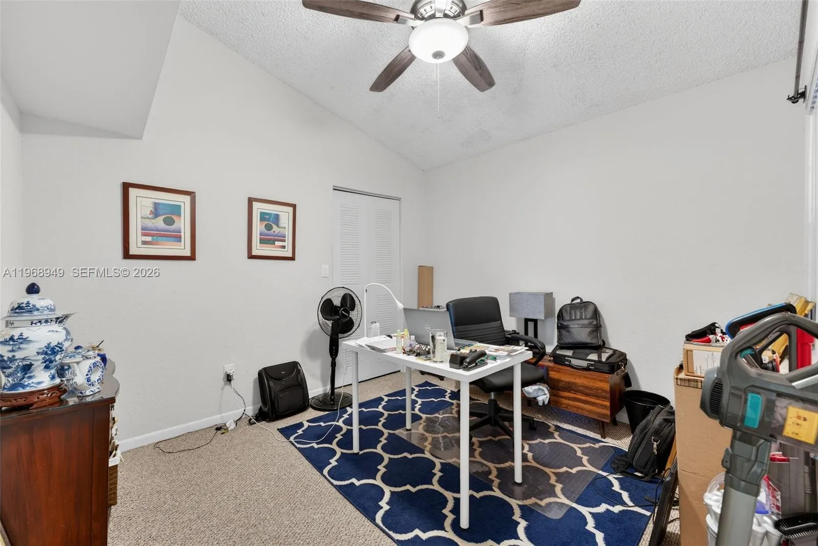 2nd bedroom is being used as an office