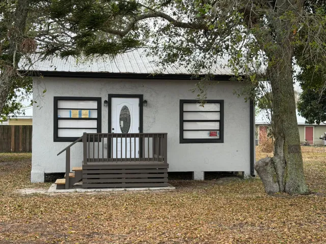 The front of the house