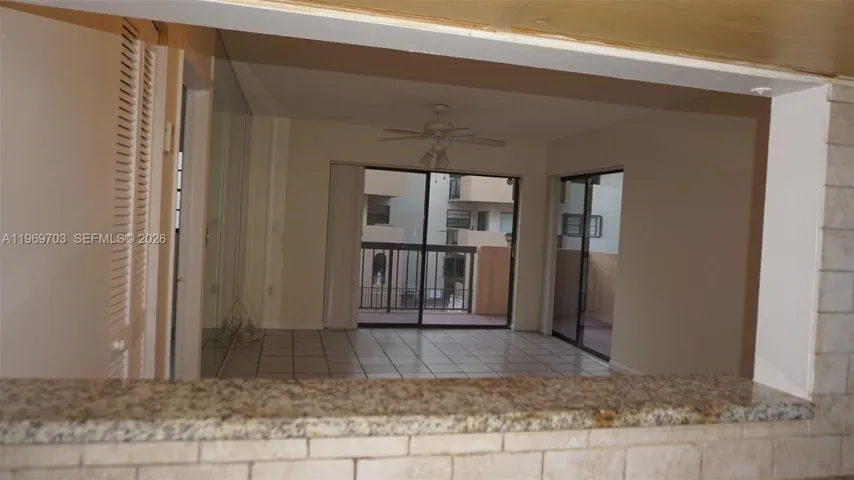 Balcony view from the kitchen