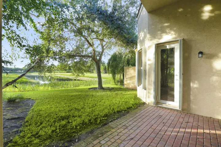 Patio & Lawn with Lake Views