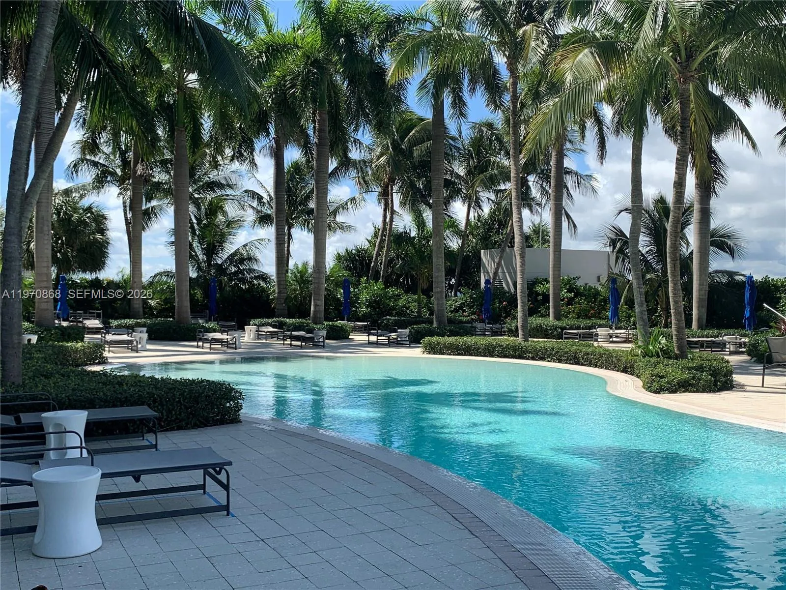 Resort style swimming pool