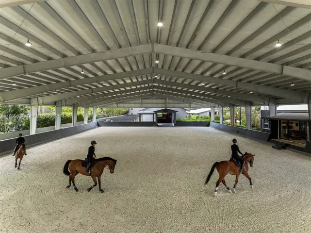 Covered arena.